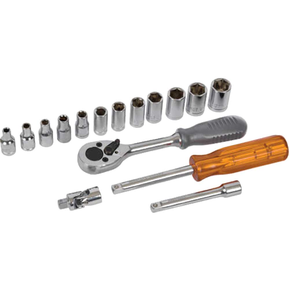 Image of Avit 16 Piece 1/4" Drive Hex Socket Set Metric