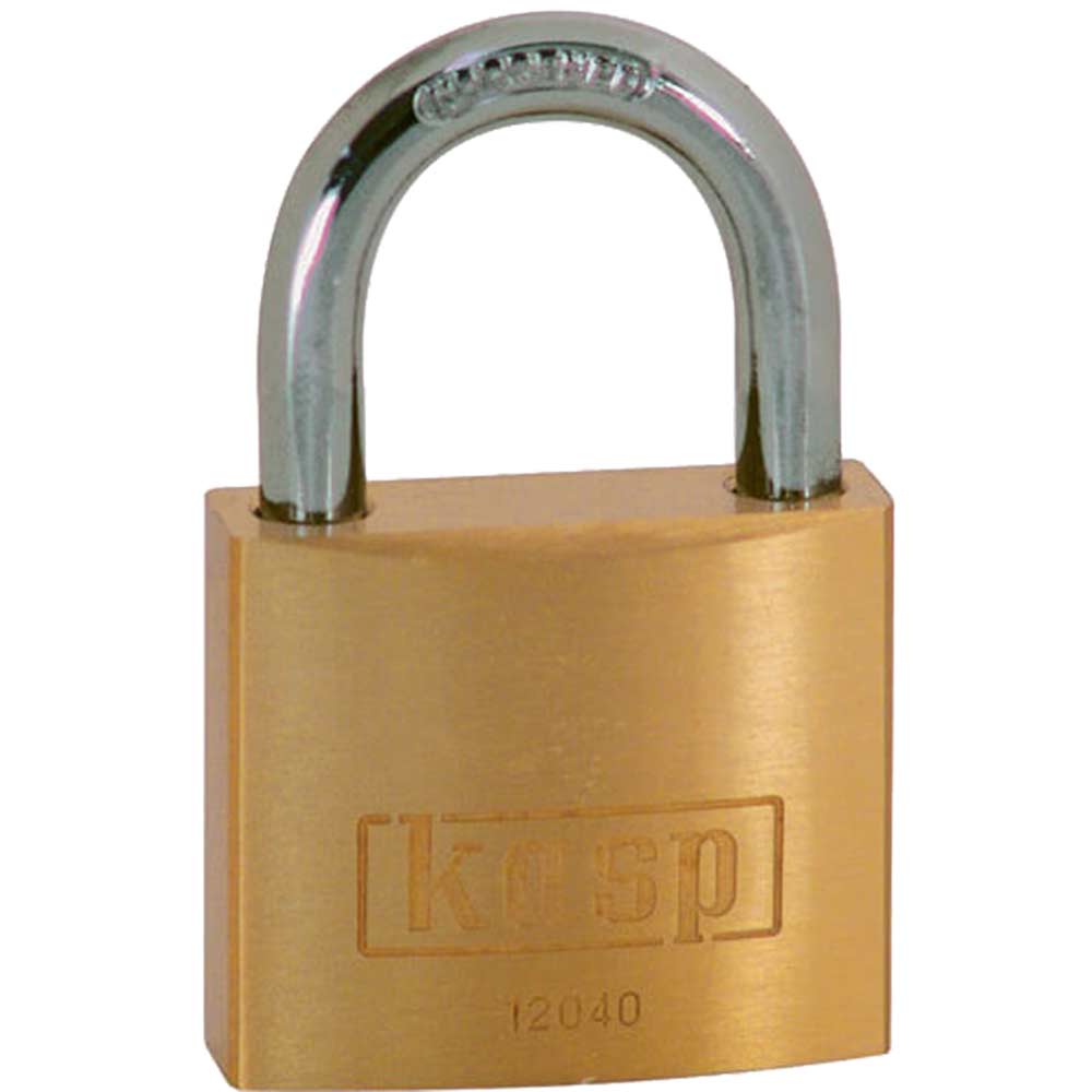 Image of Kasp 120 Series Brass Padlock 40mm Standard