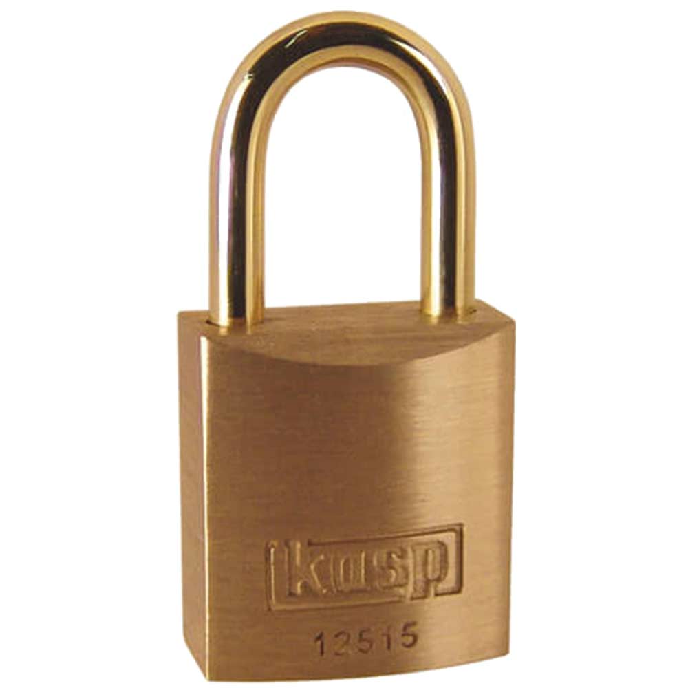 Image of Kasp 125 Series Premium Brass Padlock 15mm Standard