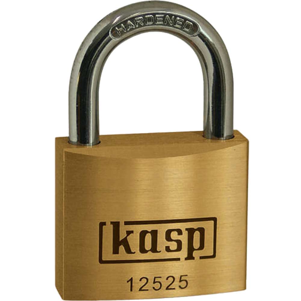 Image of Kasp 125 Series Premium Brass Padlock 25mm Standard