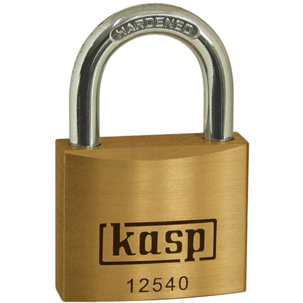 Image of Kasp 125 Series Premium Brass Padlock Keyed Alike 40mm Standard 25402