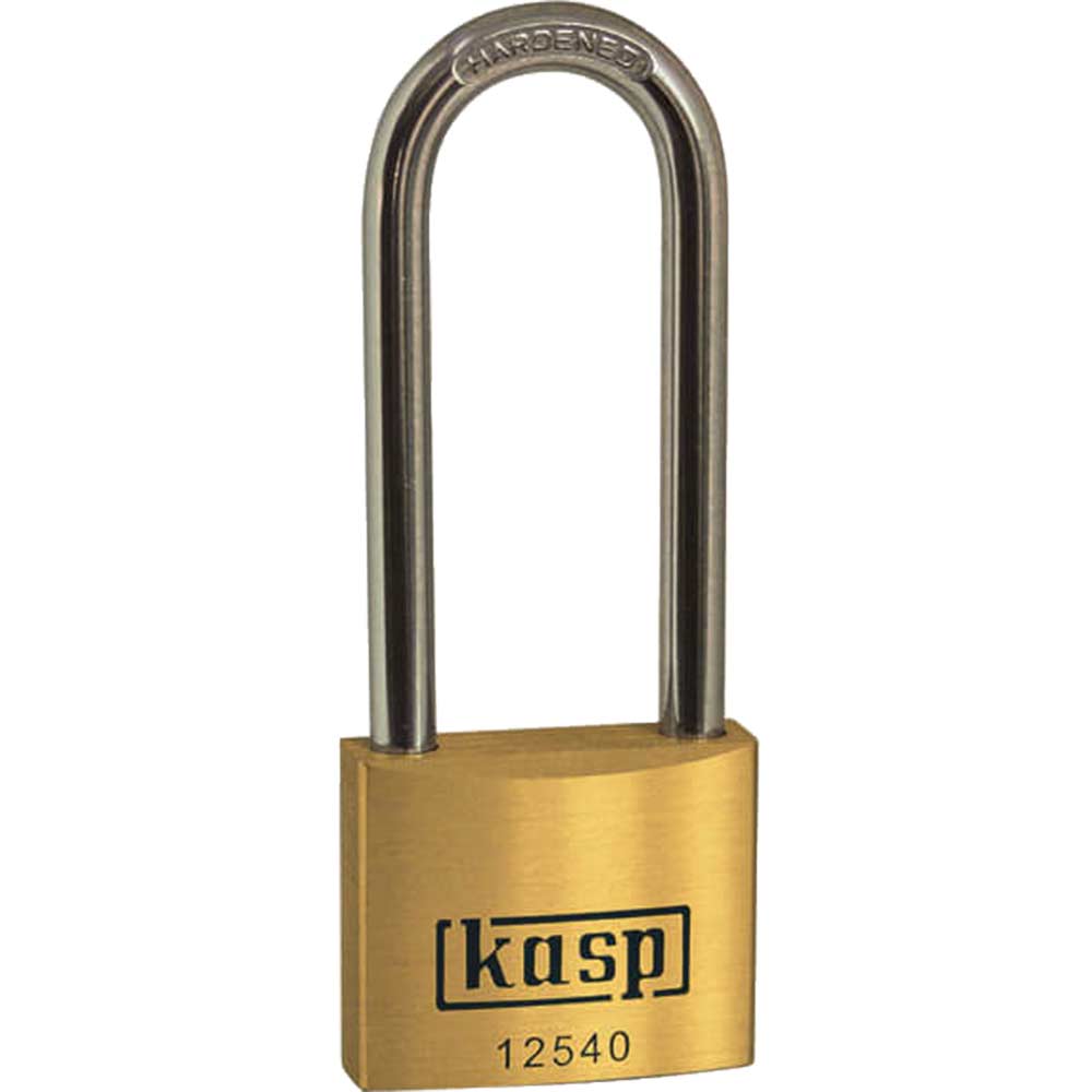 Image of Kasp 125 Series Premium Brass Padlock Keyed Alike 40mm Extra Long 25401