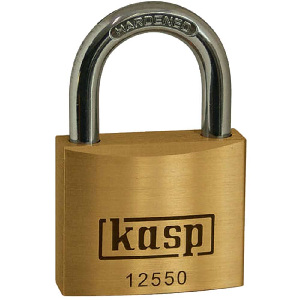 Image of Kasp 125 Series Premium Brass Padlock Keyed Alike 50mm Standard 25501