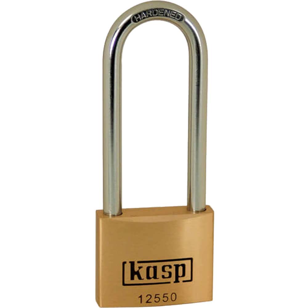Image of Kasp 125 Series Premium Brass Padlock Keyed Alike 50mm Extra Long 25505