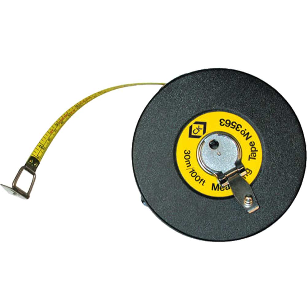 Image of CK Steel Tape Measure Imperial & Metric 100ft / 30m 13mm