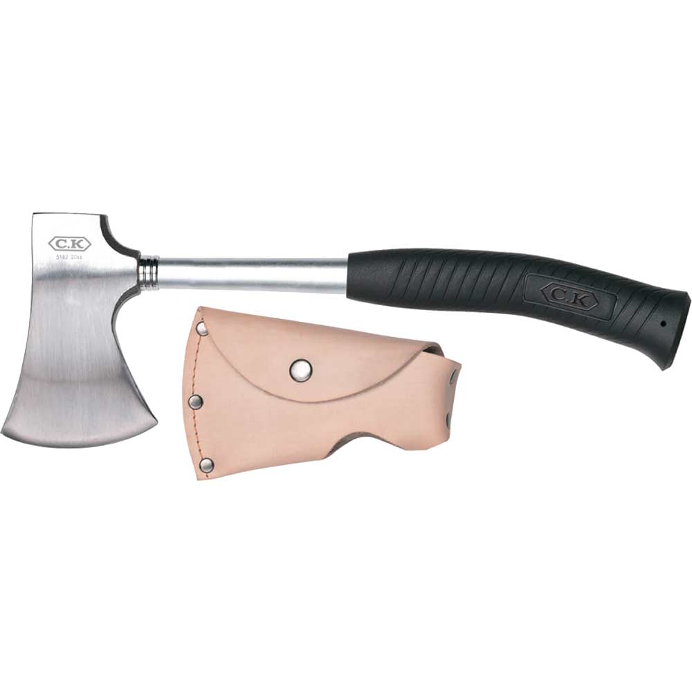 Image of CK Steel Hatchet Axe and Leather Sheath 330mm 0.8kg