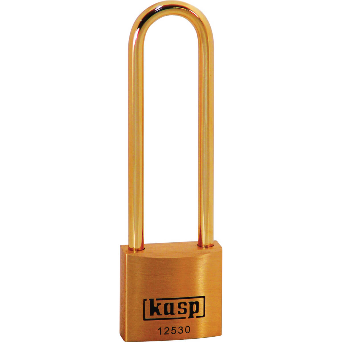Image of Kasp 125 Series Premium Brass Padlock Brass Shackle 30mm Extra Long