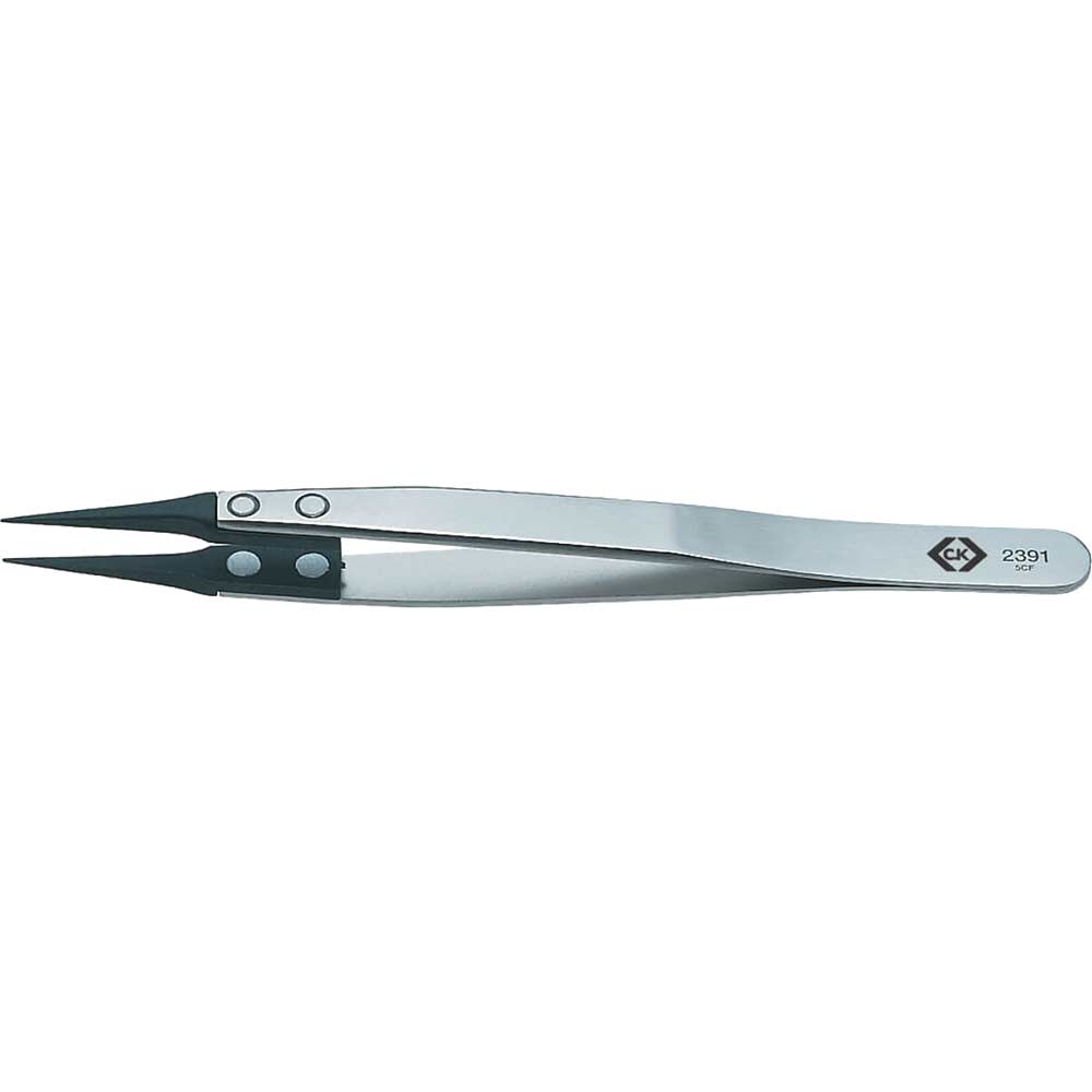 Image of CK Carbon Fibre ESD Extra Slim Positioning Tweezers
