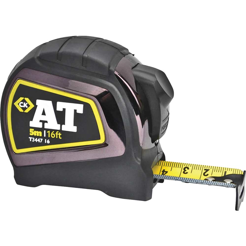 Image of CK Auto Lock Tape Measure Imperial & Metric 16ft / 5m 25mm