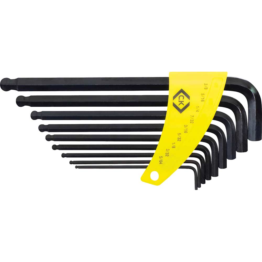 Image of CK 9 Piece Ball End Hexagon Allen Key Set Imperial