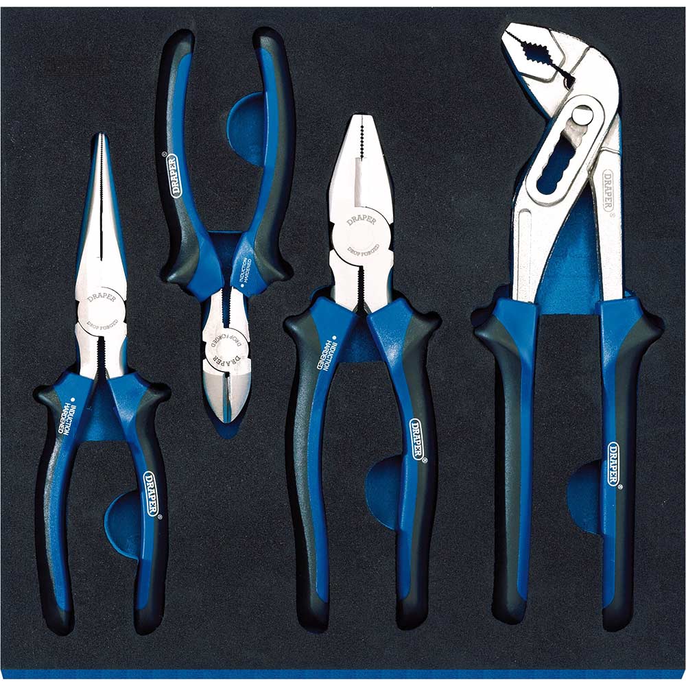 Photo of Draper 4 Piece Pliers Set In Eva Insert Tray