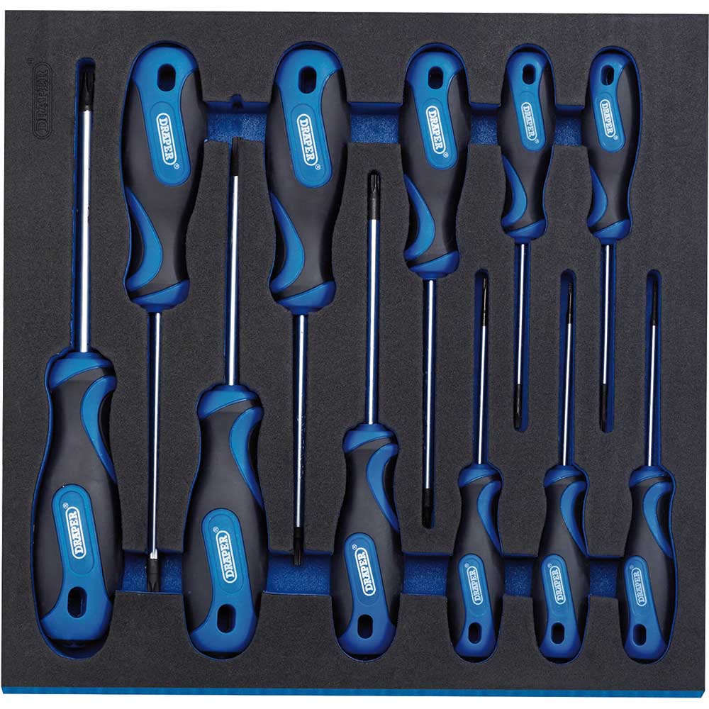Draper 11 Piece Torx Security Soft Grip Screwdriver Set In Eva