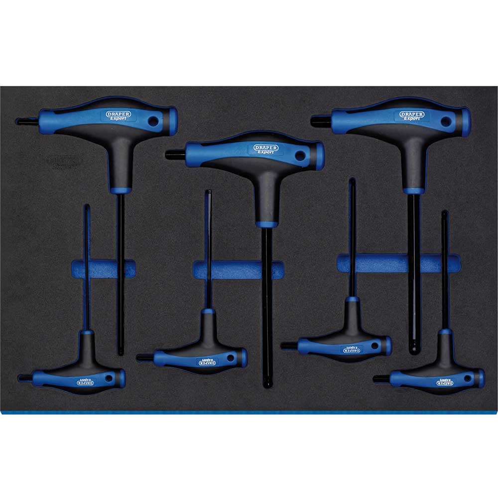 Photo of Draper 7 Piece T Handle Ball End Hexagon Key Set In Eva Insert Tray
