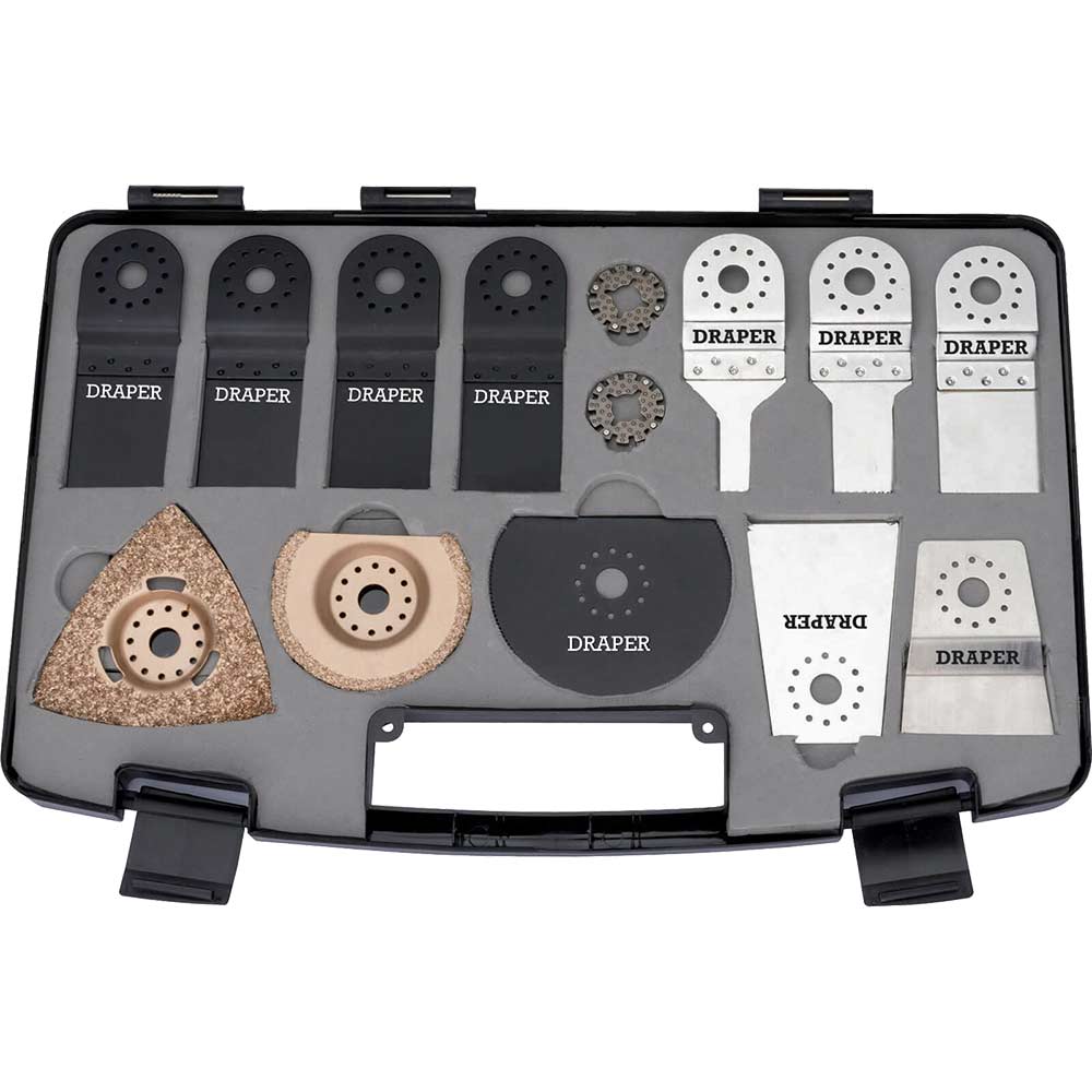 Draper 14 Piece Oscillating Multi Tool Accessory Set OMT Accessory Sets