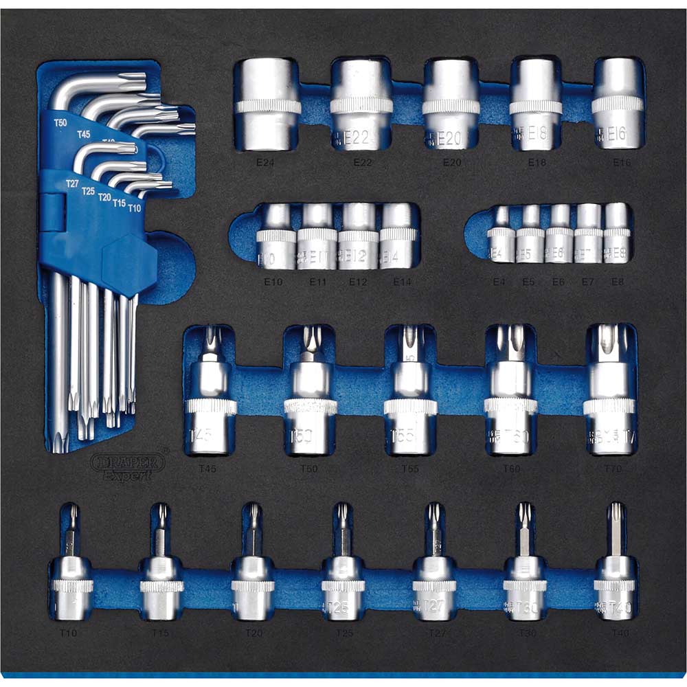 Photo of Draper 35 Piece Screwdriver Bit And Torx Key Set In Eva Insert Tray