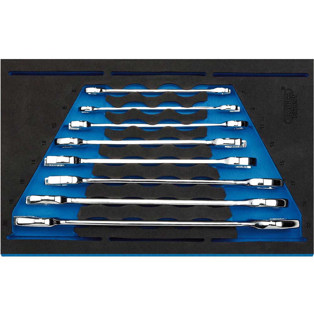Photo of Draper 8 Piece Open Ended Spanner Set In Eva Insert Tray