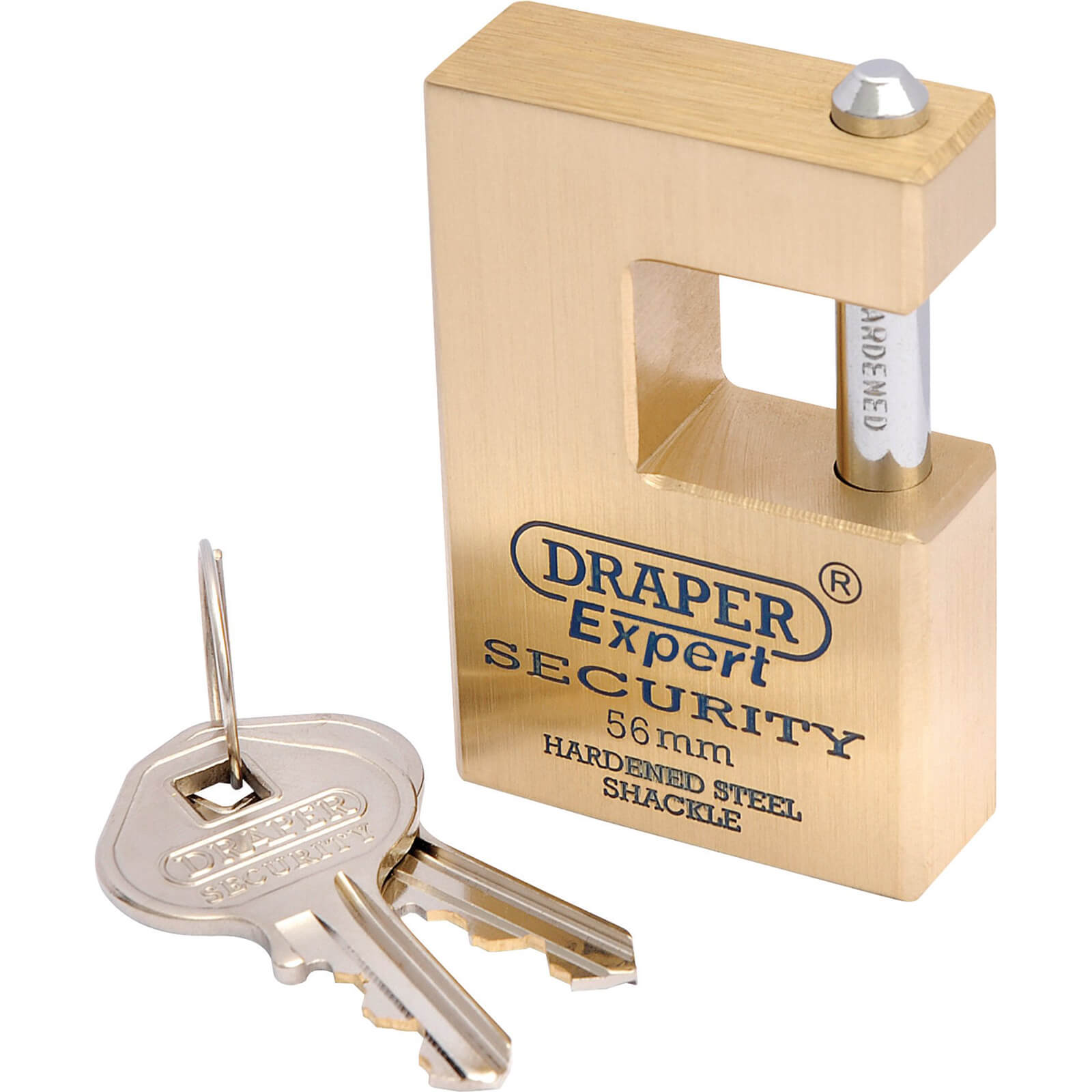 Click to view product details and reviews for Draper Expert Solid Brass Padlock Closed Shackle 56mm Standard.