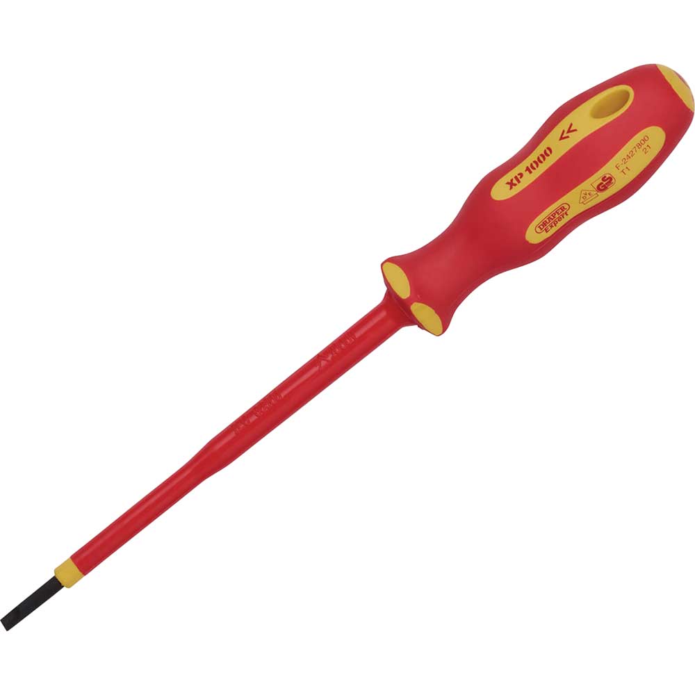 Photo of Draper Expert Ergo Plus Vde Insulated Parallel Slotted Screwdriver 3mm 100mm