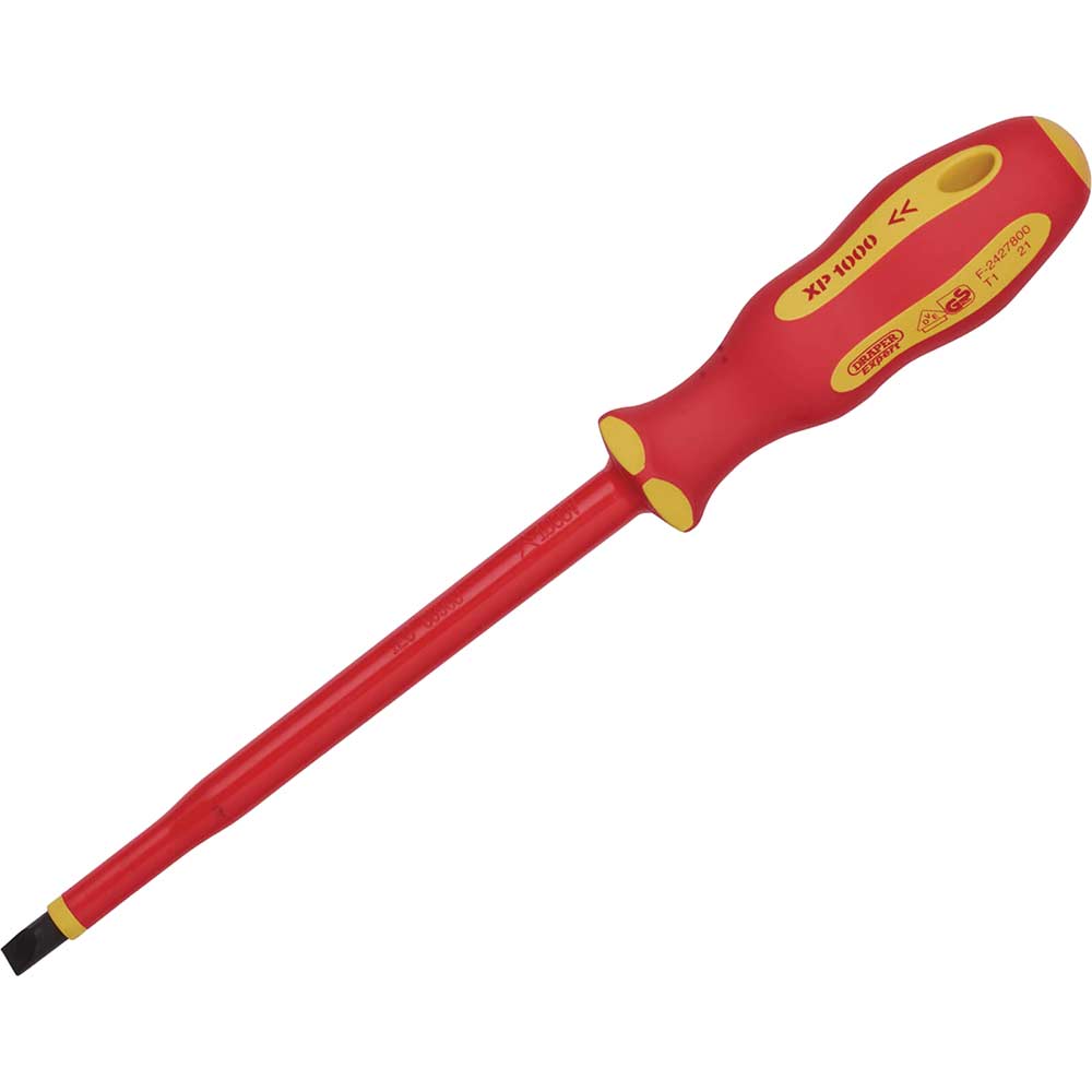 Photo of Draper Expert Ergo Plus Vde Insulated Parallel Slotted Screwdriver 8mm 175mm