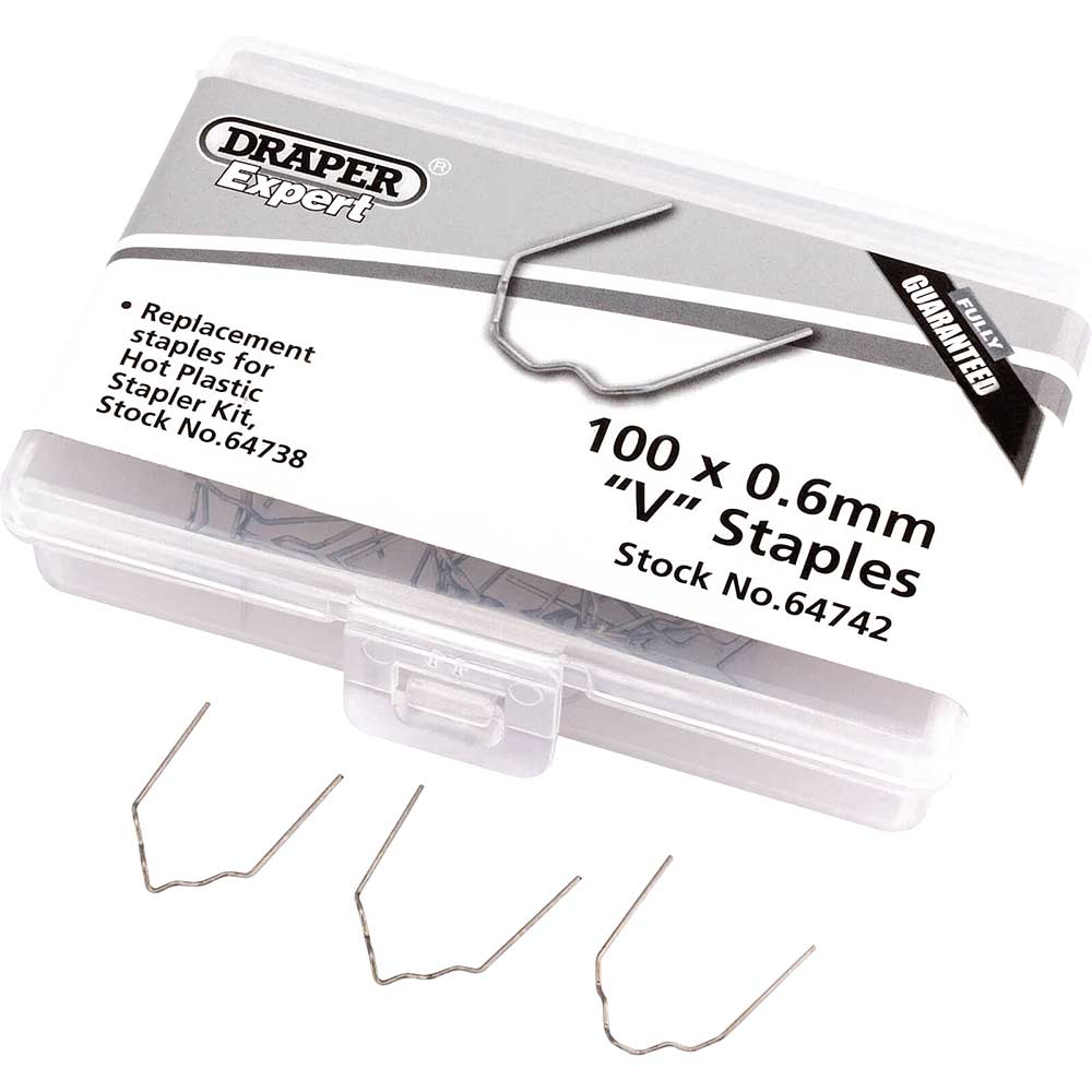 Photo of Draper V Staples For Hot Staplers 0.6mm Pack Of 50