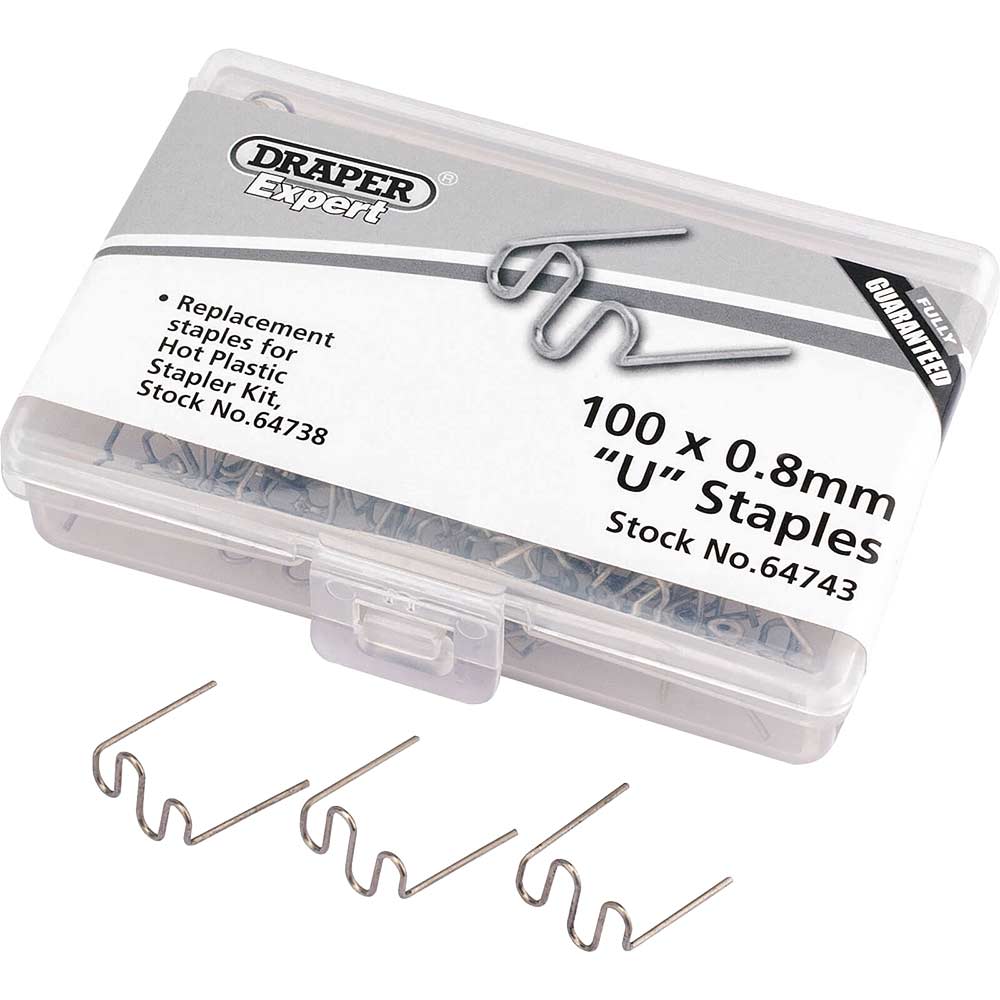 Photo of Draper U Staples For Hot Staplers 0.8mm Pack Of 50