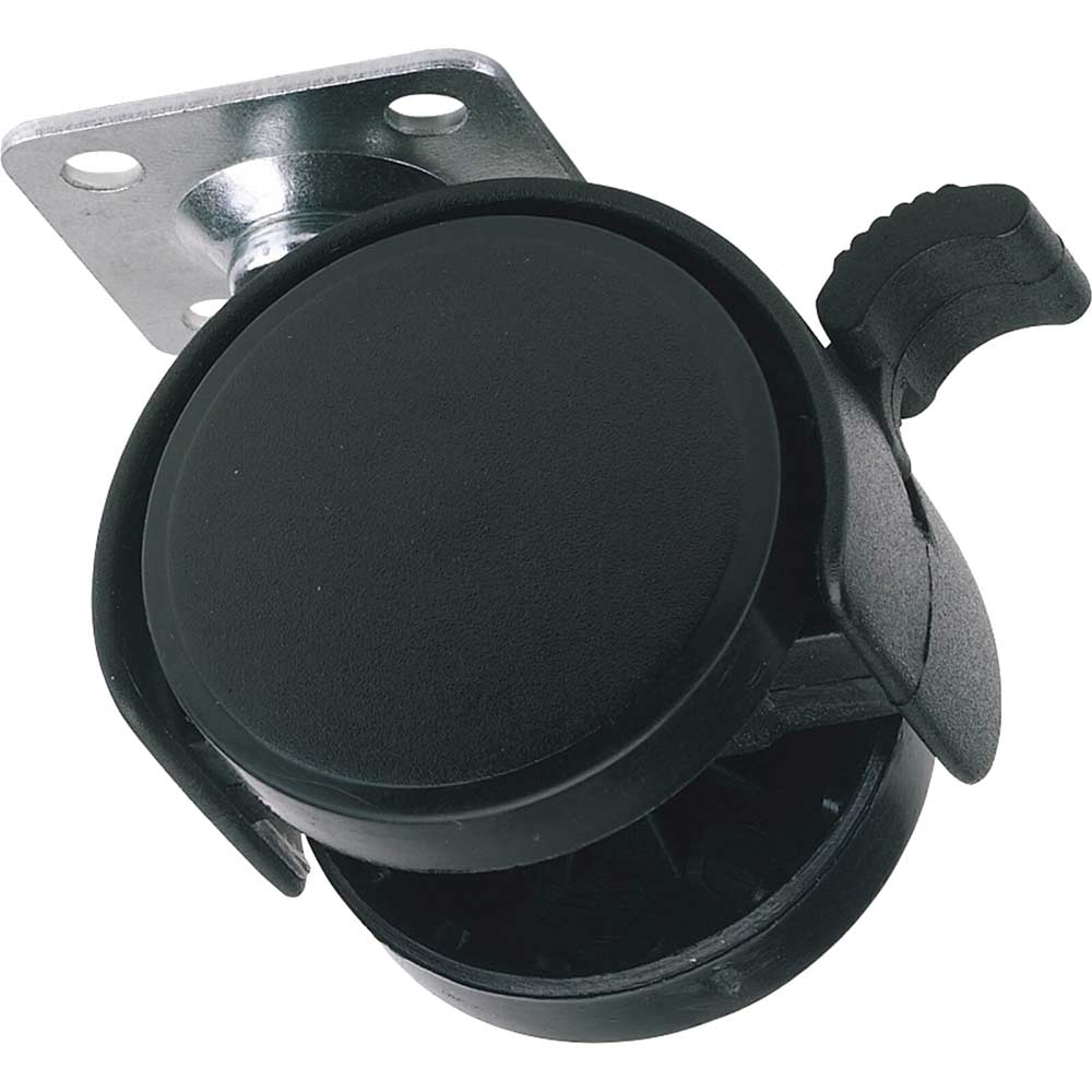 Draper Twin Nylon Wheeled Castor and Brake 40mm