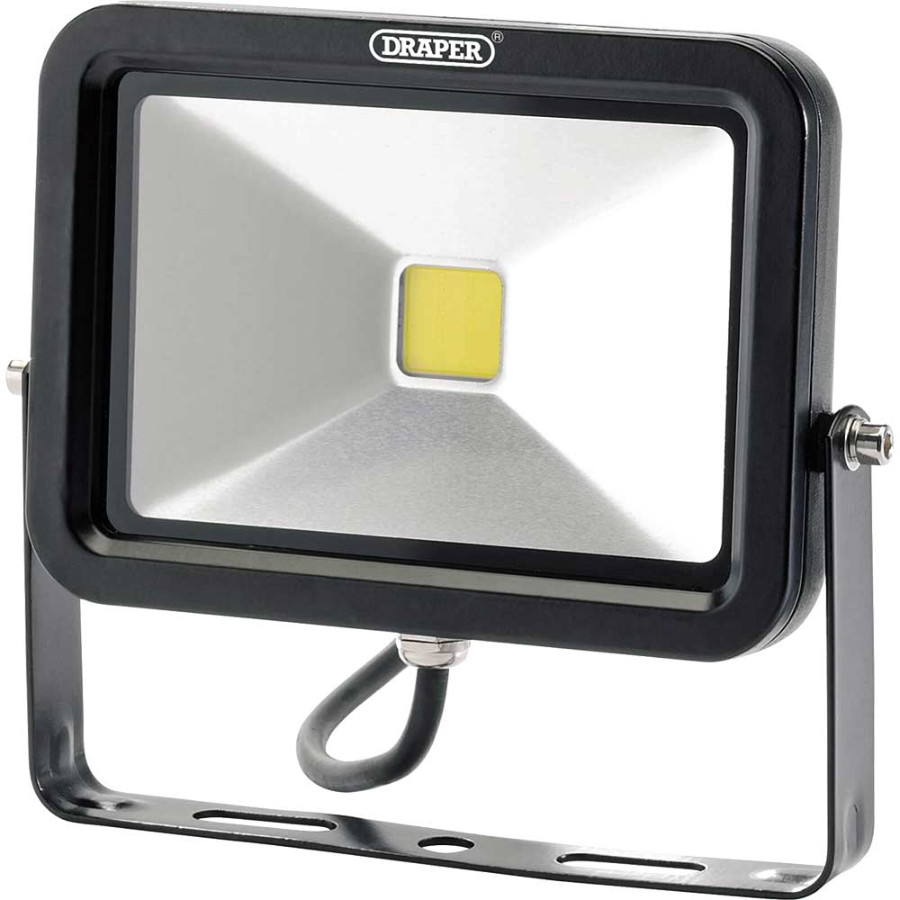 Image of Draper COB LED Slimeline Wall Mounted Floodlight 20 Watts