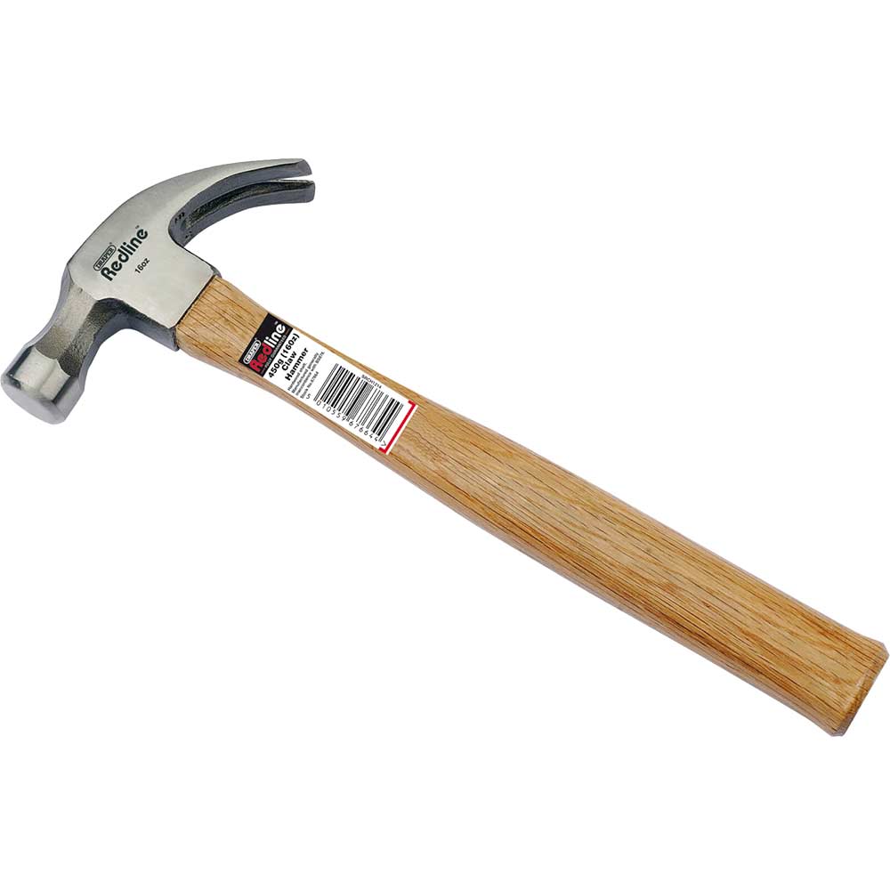 Photo of Draper Hardwood Shaft Claw Hammer 450g