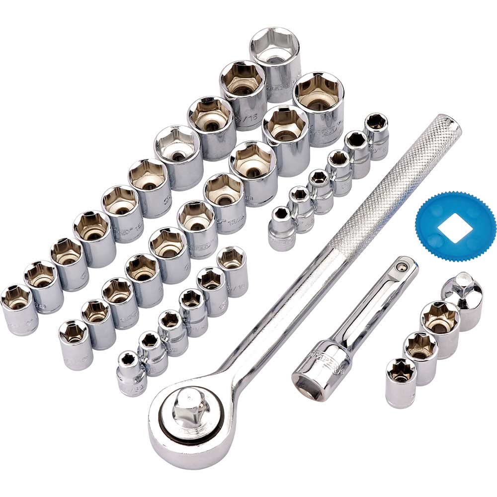 Image of Draper RL-TK39 21 Piece Drive Socket Set Combination