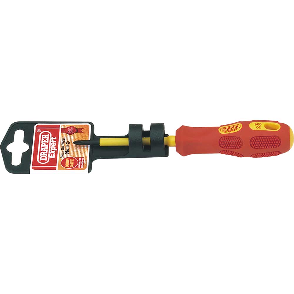 Photo of Draper Expert Vde Insulated Phillips Screwdriver Ph0 60mm