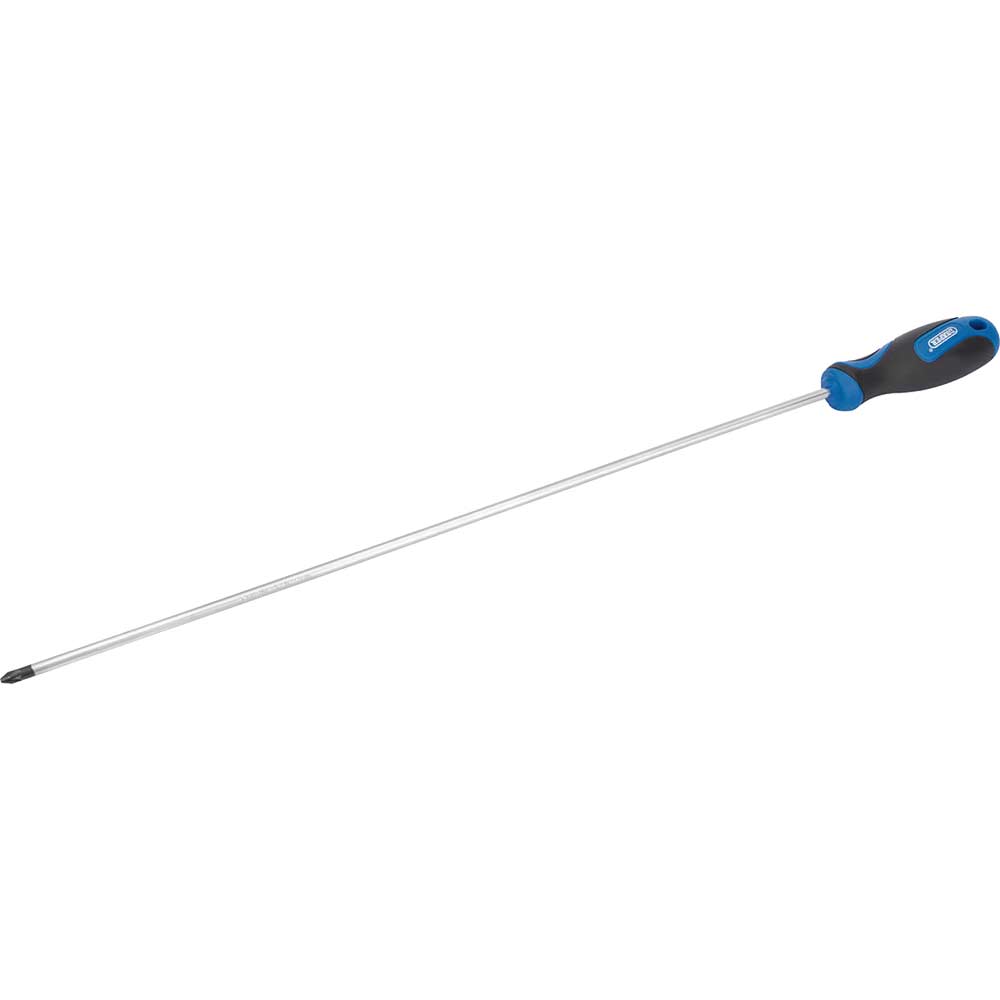 Photo of Draper Extra Long Reach Soft Grip Pozi Screwdriver Pz2 450mm