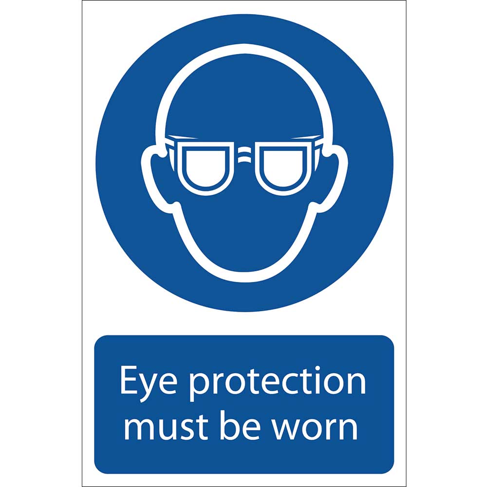 Photo of Draper Eye Protection Must Be Worn Sign 200mm 300mm Standard