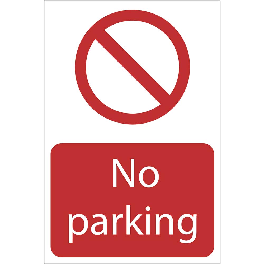 Photo of Draper No Parking Sign 200mm 300mm Standard