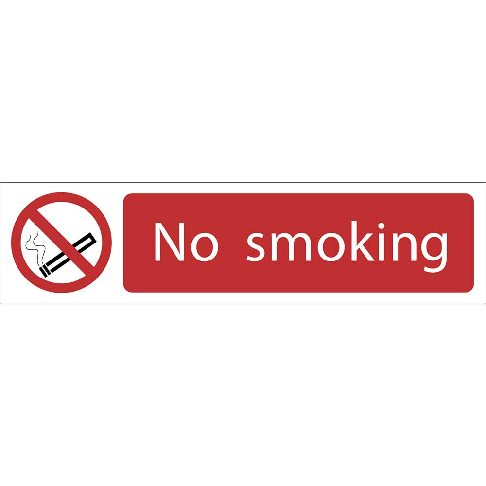Photo of Draper No Smoking Sign 200mm 50mm Standard