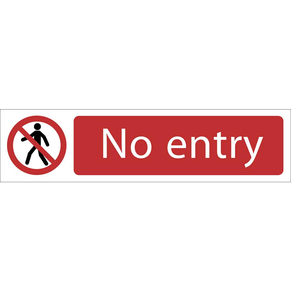 Photo of Draper No Entry Sign 200mm 50mm Standard