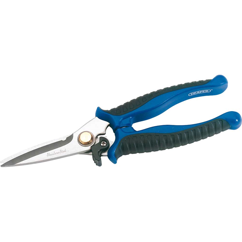 Image of Draper Soft Grip Universal Snips Straight Cut 200mm