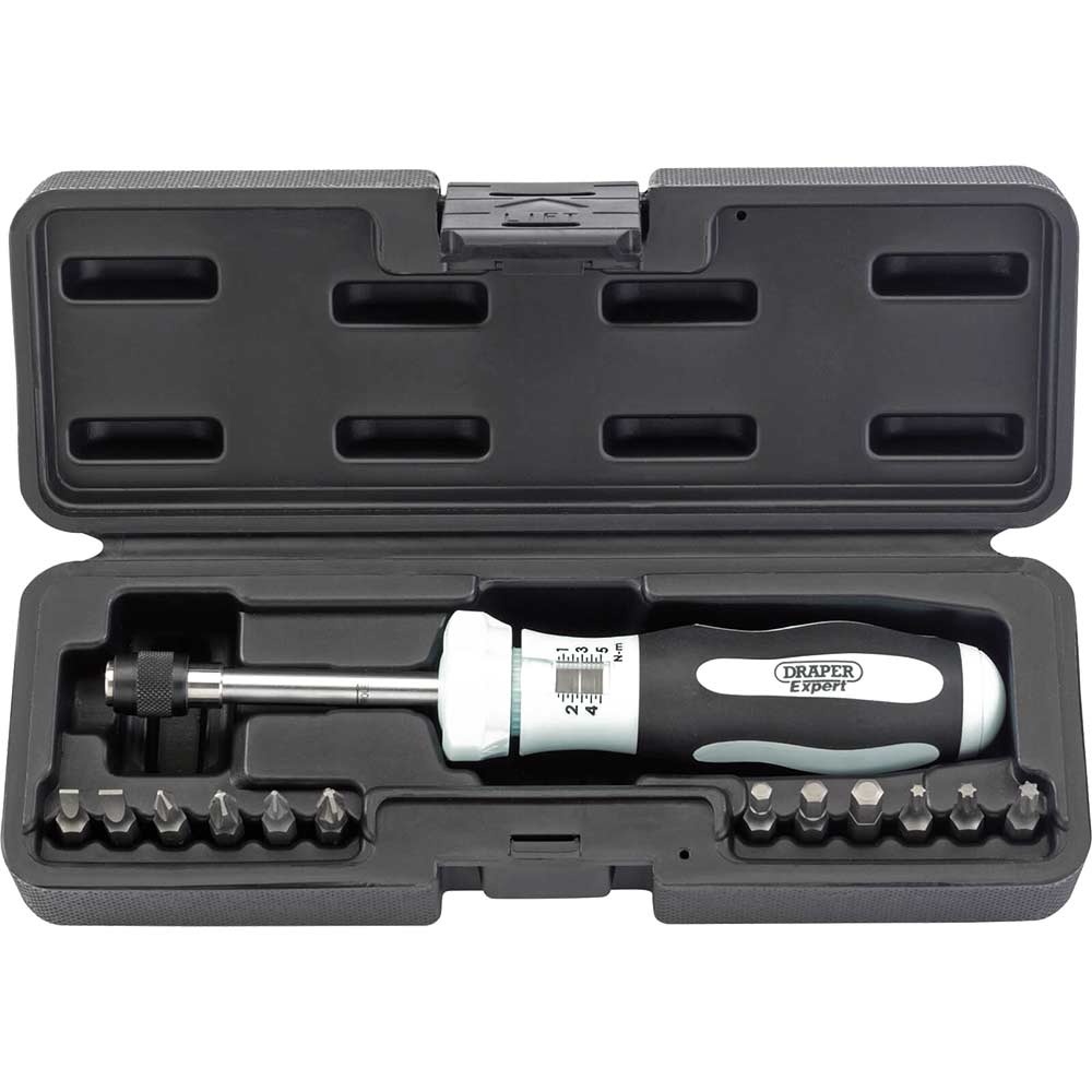 Image of Draper Expert 13 Piece Torque Screwdriver and Bit Set