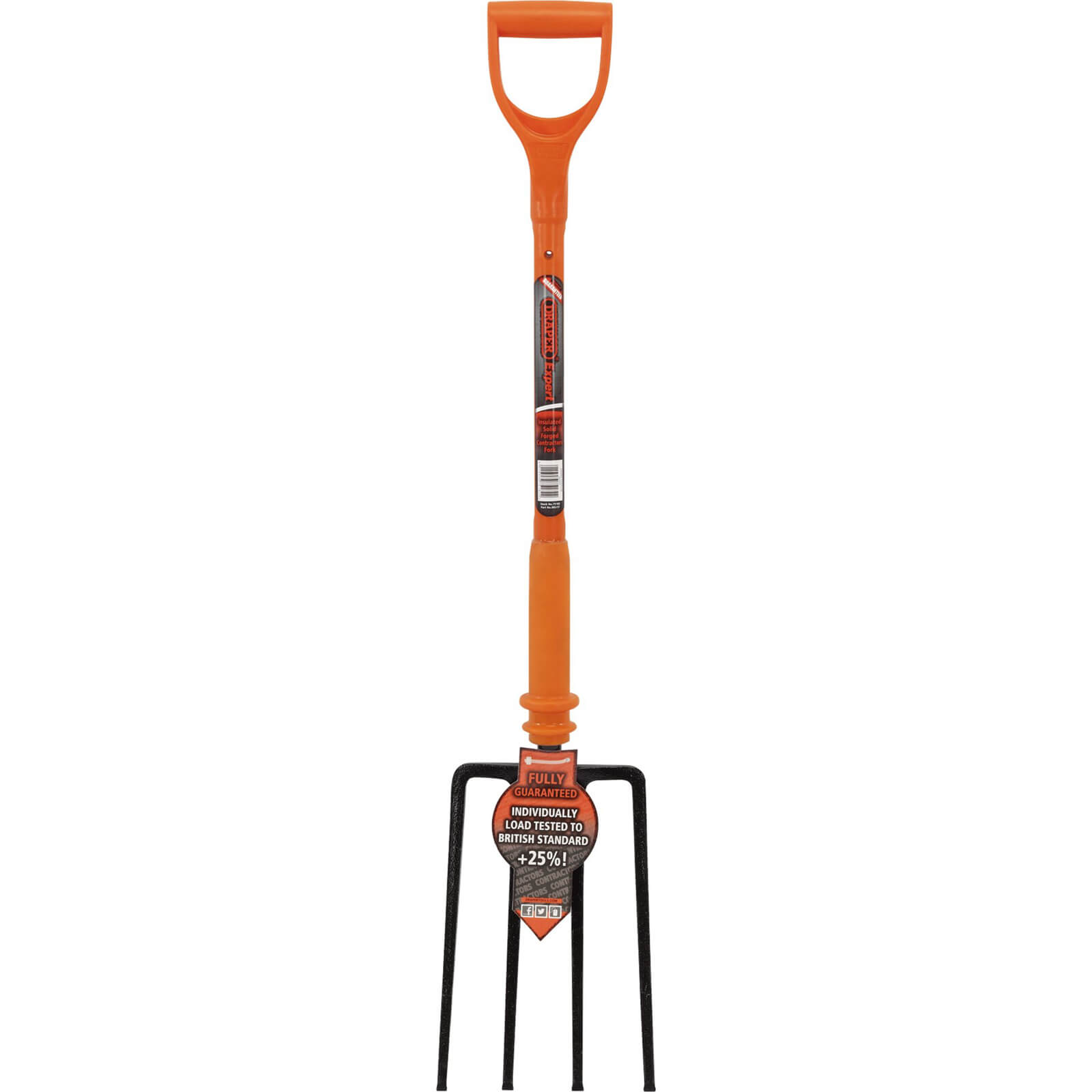 Image of Draper Expert Solid Forged Insulated Contractors Fork