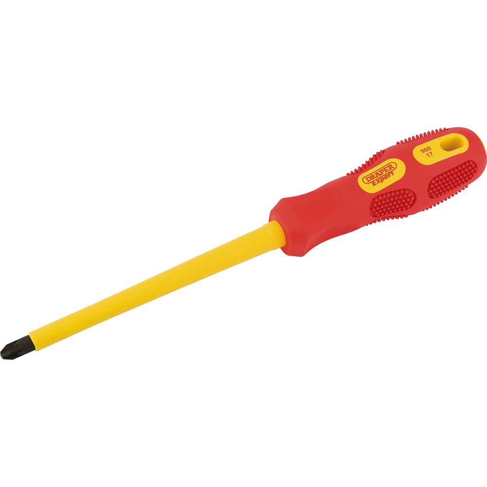 Photo of Draper Expert Vde Insulated Pozi Screwdriver Pz3 150mm