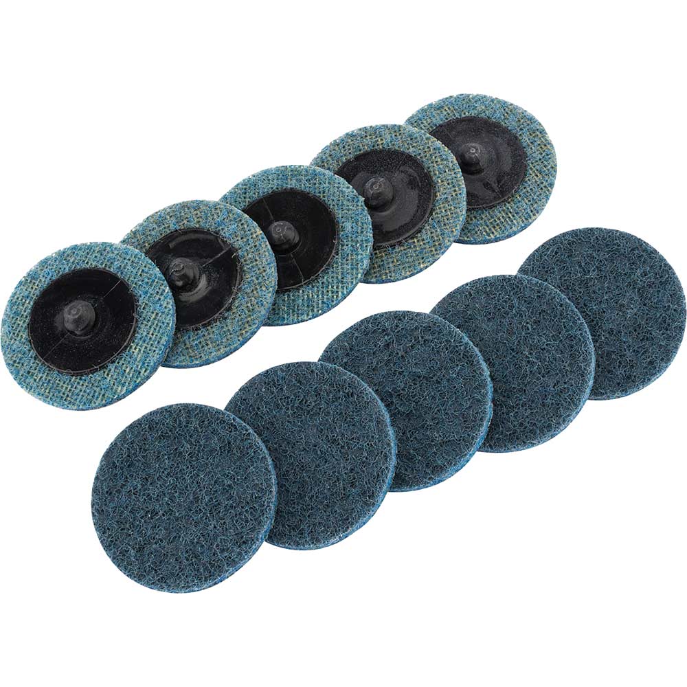 Photo of Draper Polycarbide Abrasive Pad Disc 50mm 50mm Fine Pack Of 10