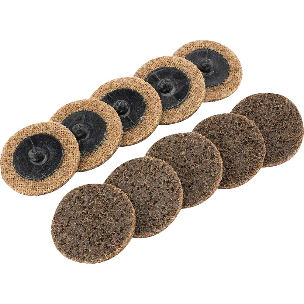 Photo of Draper Polycarbide Abrasive Pad Disc 50mm 50mm Coarse Pack Of 10