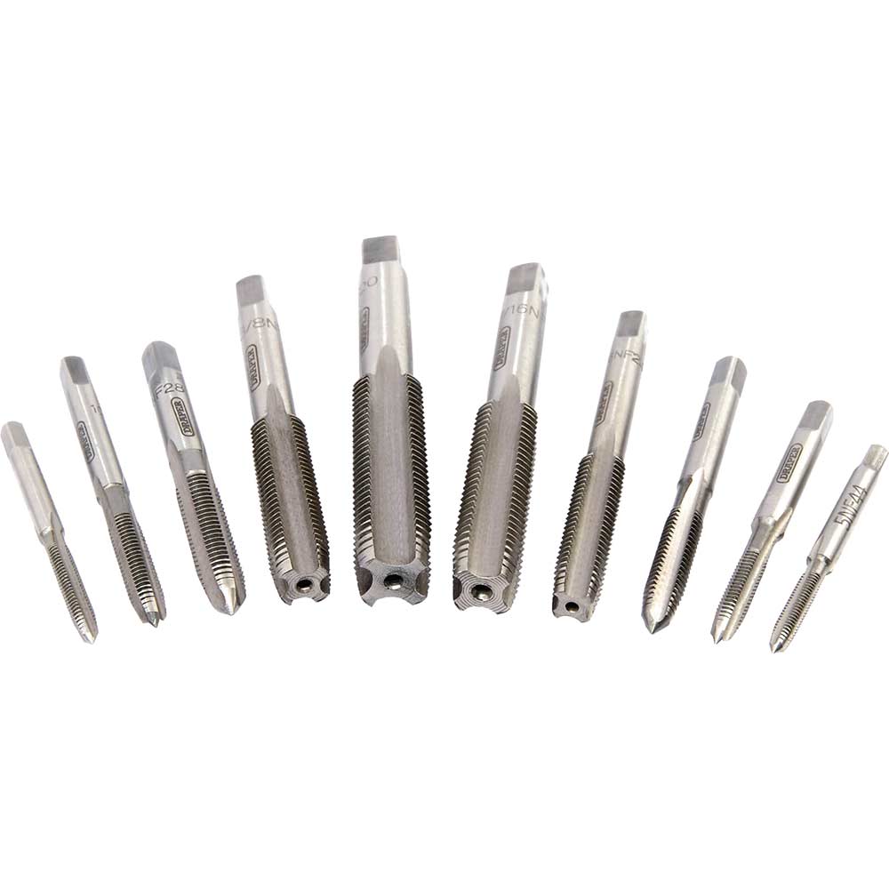 Image of Draper 10 Piece Tap Set Imperial UNF