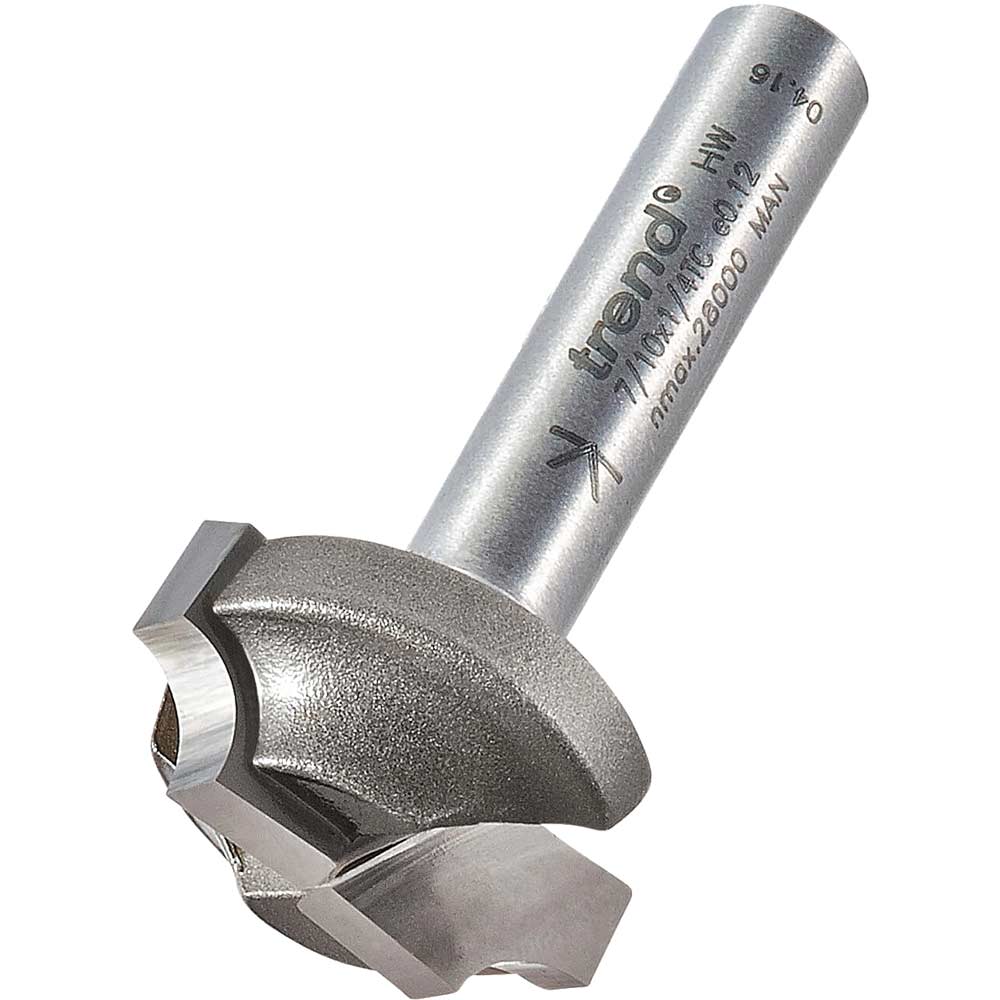 Photo of Trend Ovolo Rounding Over Router Cutter 19mm 11mm 1/4