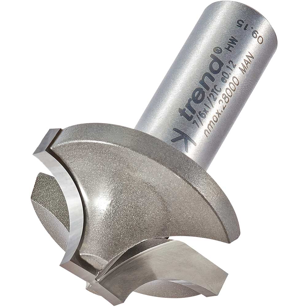 Photo of Trend Ovolo Rounding Over Router Cutter 35mm 17mm 1/2