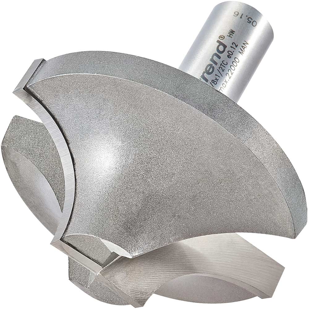 Photo of Trend Ovolo Rounding Over Router Cutter 60mm 27mm 1/2
