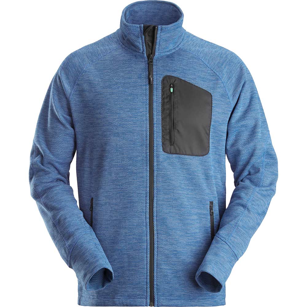 Image of Snickers 8042 Flexi Work Fleece Jacket True Blue / Black XS