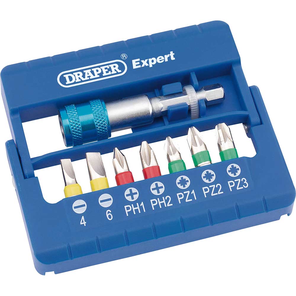 Photo of Draper 8 Piece Coloured Screwdriver Bit Set