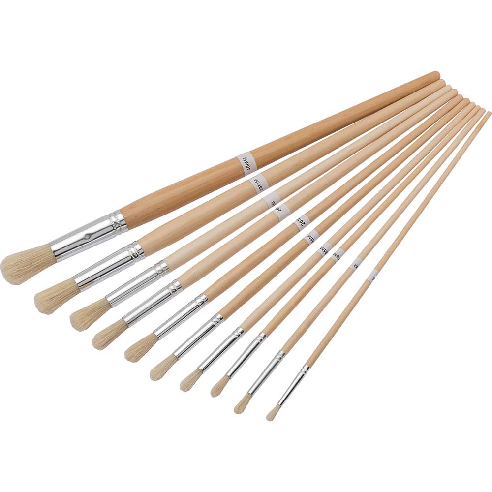 Draper 10 Piece Artists Detail Paint Brush Set