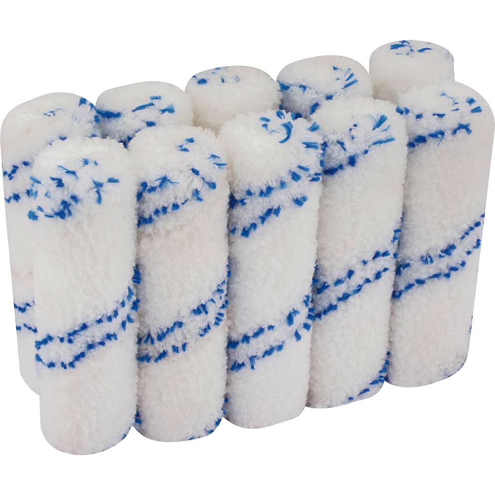 Photo of Draper Microfibre Paint Roller Sleeves 100mm Pack Of 10