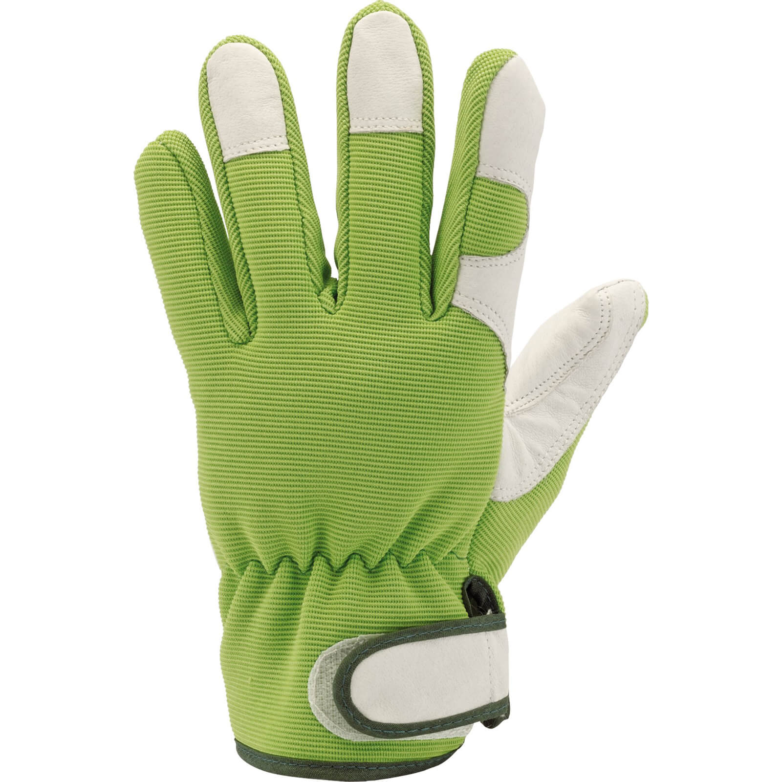 Draper Expert Heavy Duty Garden Gloves Grey / Green L